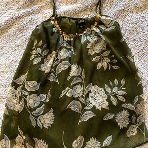 Ana size Medium green floral top